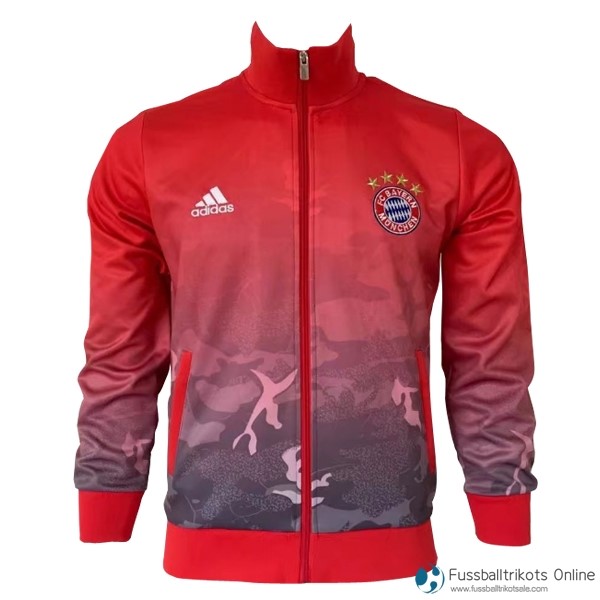 Bayern München Sweatjacken 2017-18 Rote Grau Fussballtrikots Günstig